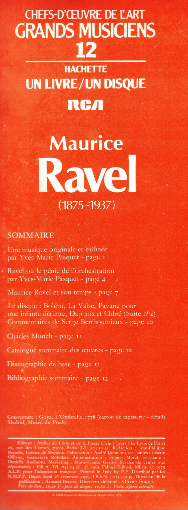 Munch Dirige Ravel - Boléro / La Valse / Pavane / Daphnis Et Chloé | Hachette (none) - 7