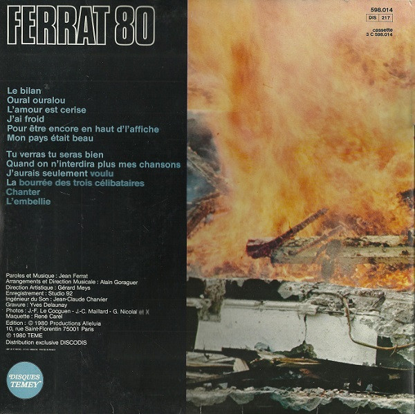 Ferrat - Ferrat 80 | Disques Temey (598.014) - 2 Ferrat - Ferrat 80 | Disques Temey (598.014) - 2