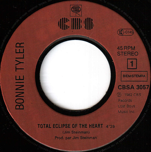 Bonnie Tyler - Total Eclipse Of The Heart | CBS (A 3057) - 3 Bonnie Tyler - Total Eclipse Of The Heart | CBS (A 3057) - 3