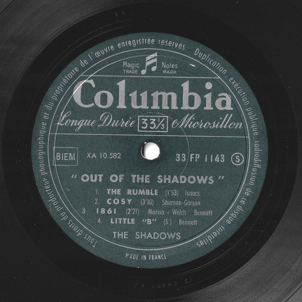 The Shadows - Out Of The Shadows | Columbia (FP 1143) - 11