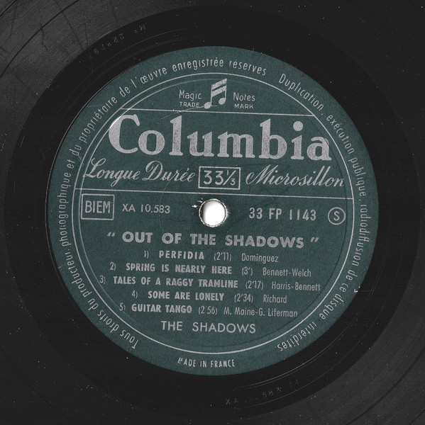 The Shadows - Out Of The Shadows | Columbia (FP 1143) - 12