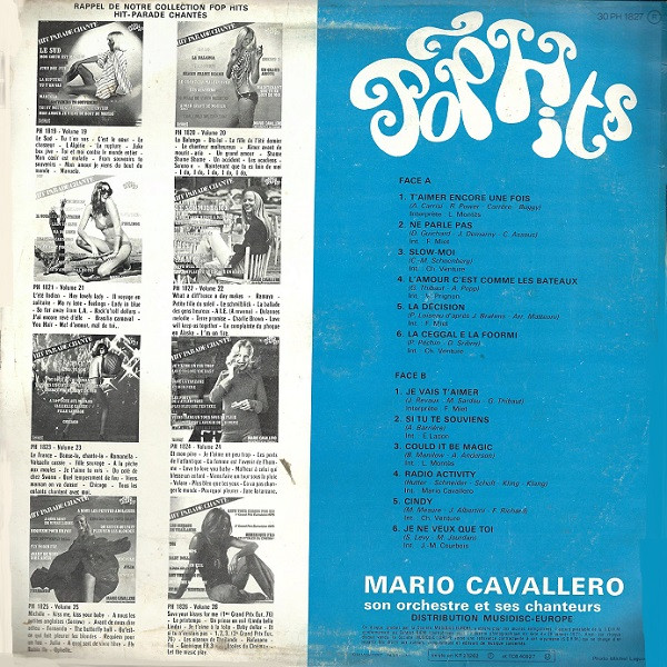 Mario Cavallero Son Orchestre Et Ses Chanteurs - Hit Parade Chante - Pop Hits - Vol. 27 | Pop Hits (PH 1827) - 2