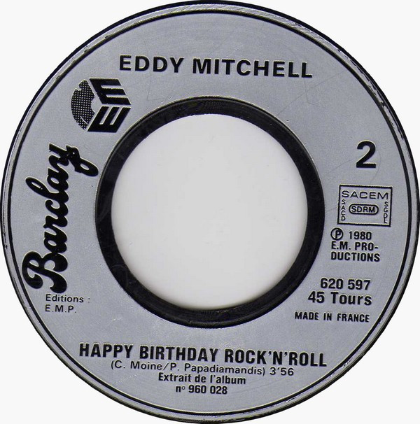 Eddy Mitchell - Couleur Menthe À L'eau | Barclay (620 597) - 4