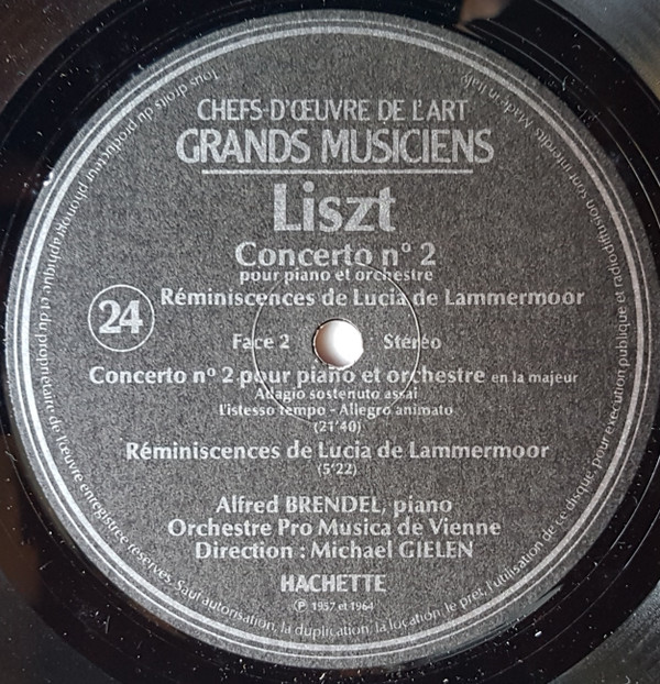 Liszt , Alfred Brendel , Orchestre Pro Musica De Vienne , Michael Gielen - Les Deux Concertos Pour Piano Et Orchestre / Pièces Pour Piano | Hachette (none) - 3