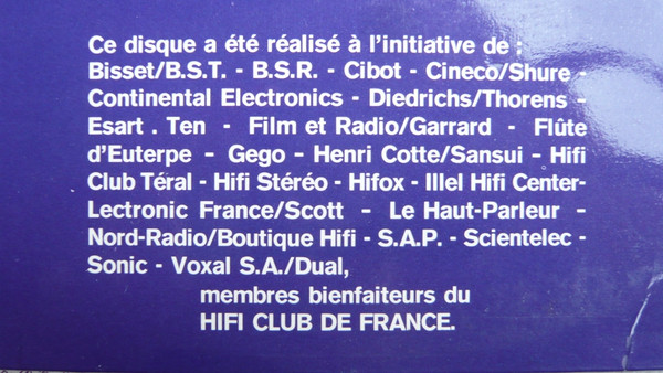 No Artist - Disque Test N°1 | Hifi Club De France (yPartx 72.997) - 4