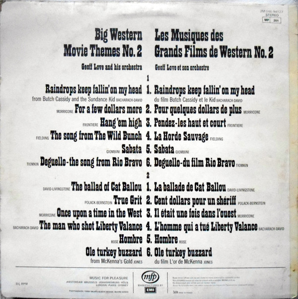 Geoff Love & His Orchestra - Big Western Movie Themes No 2 | Music For Pleasure (2M 046-94.127) - 2 Geoff Love & His Orchestra - Big Western Movie Themes No 2 | Music For Pleasure (2M 046-94.127) - 2