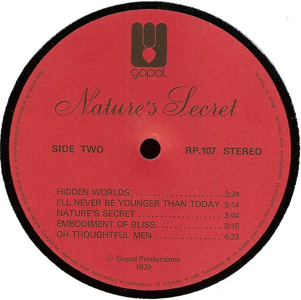 Michael Cassidy - Nature's Secret | Gopal (RP.107) - 4 Michael Cassidy - Nature's Secret | Gopal (RP.107) - 4