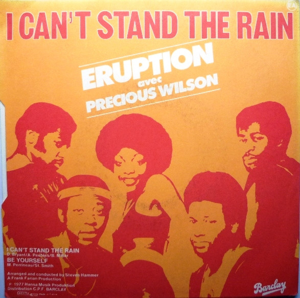 Eruption Avec Precious Wilson - I Can't Stand The Rain | Barclay (620 381) - 2