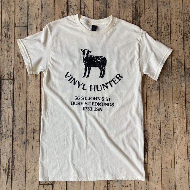 Vinyl Hunter - Vinyl Hunter 10 Year Anniversary 'From Farm to Turntable' Tee (Off White) - main Vinyl Hunter - Vinyl Hunter 10 Year Anniversary 'From Farm to Turntable' Tee (Off White) - main