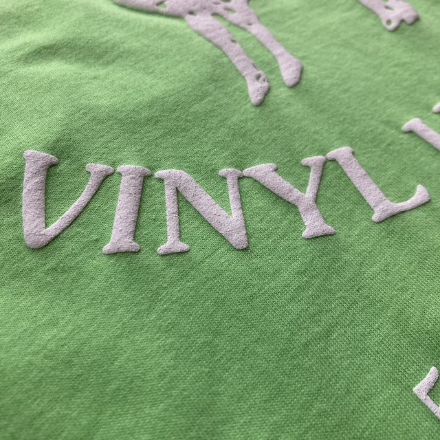 Vinyl Hunter - Vinyl Hunter 10 Year Anniversary 'From Farm to Turntable' Tee (Lime) - 4 Vinyl Hunter - Vinyl Hunter 10 Year Anniversary 'From Farm to Turntable' Tee (Lime) - 4