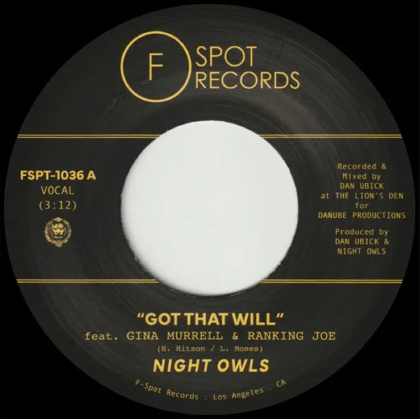 Night Owls - Got That Will | F Spot Records (FSPT-1036) Night Owls - Got That Will | F Spot Records (FSPT-1036)
