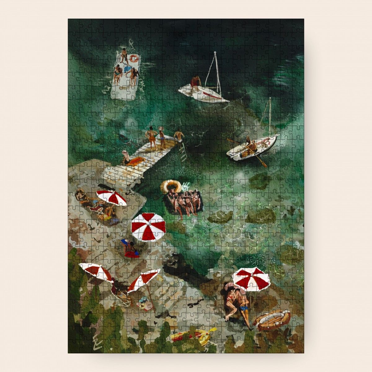 Format - Lovers at the beach - PUZZLE von Ekatarina Zagorska. - main