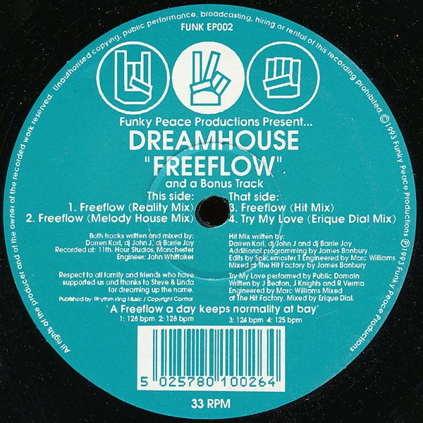 Dreamhouse / Public Domain - Freeflow | Funky Peace Productions 2000 Ltd (FUNK EP002) - main Dreamhouse / Public Domain - Freeflow | Funky Peace Productions 2000 Ltd (FUNK EP002) - main