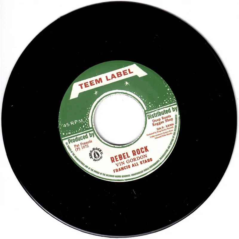 Jah Lloyd / Vin Gordon , Francis All Stars - Zion Rock / Rebel Rock | King Rocky Records (KRR06) - 2