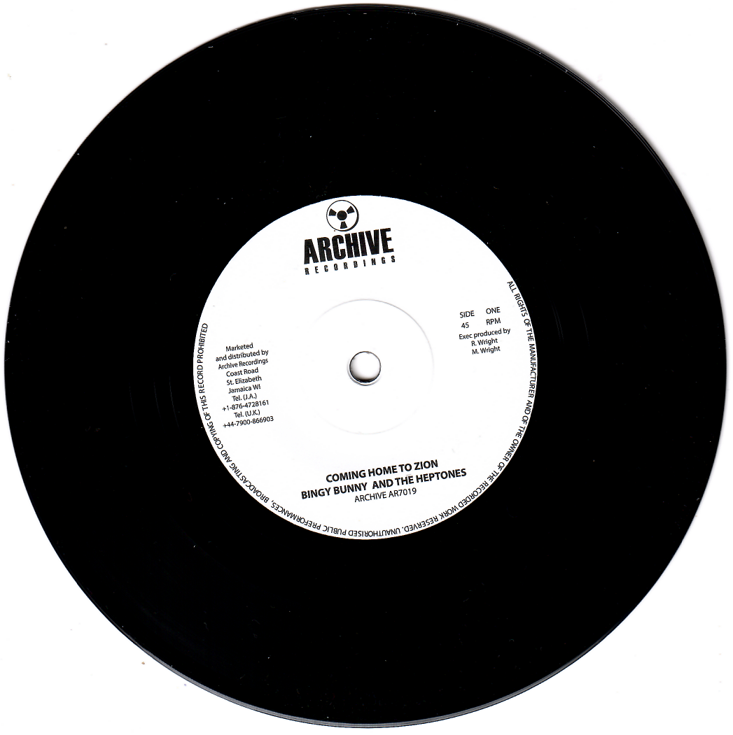 Bingy Bunny And The Heptones - Coming Home To Zion | Archive Recordings (AR7019) - main