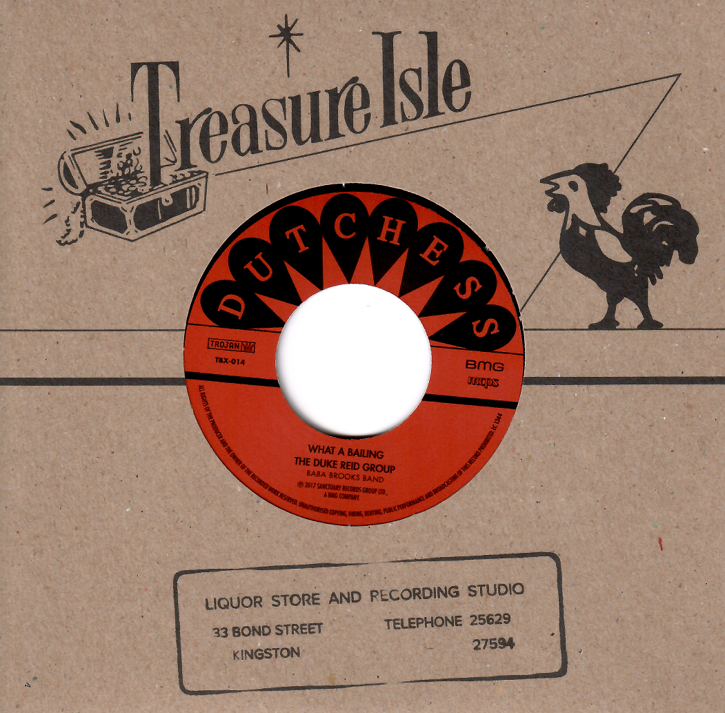 Duke Reid Group , The Baba Brooks Band / The Spanishtonians , The Baba Brooks Band - What A Bailing / You Wish Me Bad | Dutchess (TBX-014)