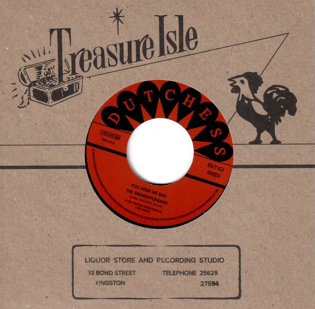 Duke Reid Group , The Baba Brooks Band / The Spanishtonians , The Baba Brooks Band - What A Bailing / You Wish Me Bad | Dutchess (TBX-014) - 2