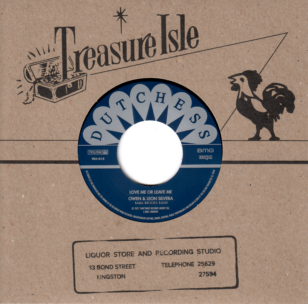 Owen & Leon Silvera / Duke Reid Group - Love Me Or Leave Me / Sing Ting Bury Yuh | Dutchess (TBX-012)