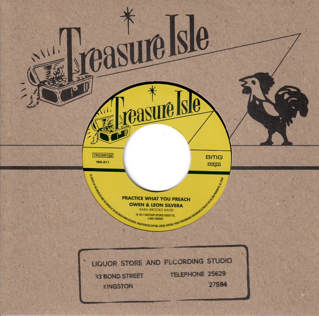 Owen & Leon Silvera / Frank Cosmo - Practice What You Preach / I'm All Alone | Treasure Isle (TBX-011) - main Owen & Leon Silvera / Frank Cosmo - Practice What You Preach / I'm All Alone | Treasure Isle (TBX-011) - main
