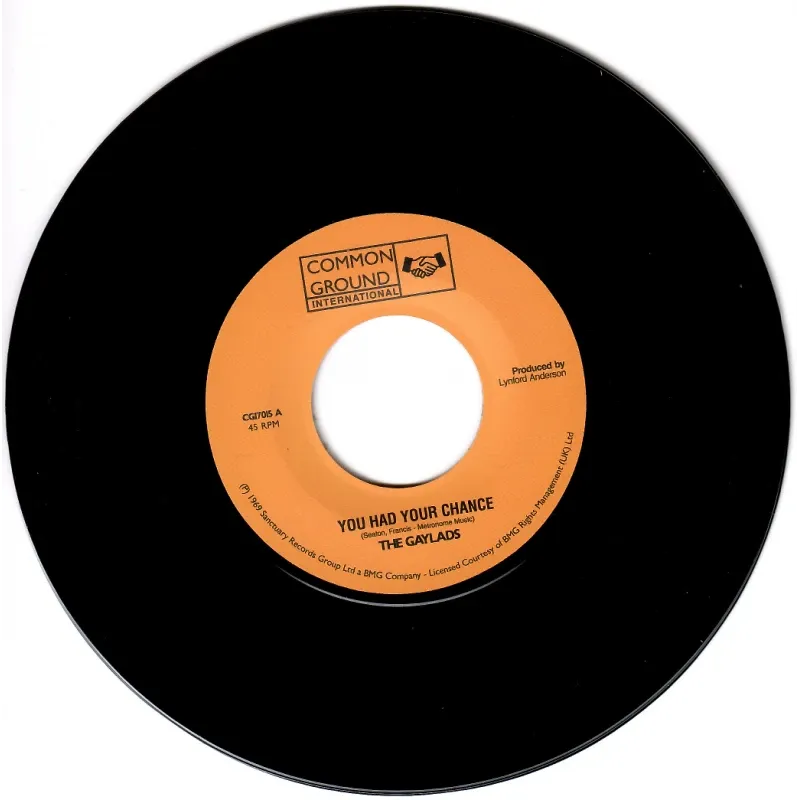 The Gaylads - You Had Your Chance / Wha She Do Now | Common Ground International (CGI7015) - main The Gaylads - You Had Your Chance / Wha She Do Now | Common Ground International (CGI7015) - main