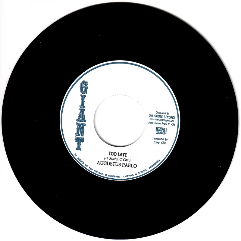 Alton Ellis / Agustus Pablo - Too Late To Turn Back Now / Too Late | Giant (OR129) - 2