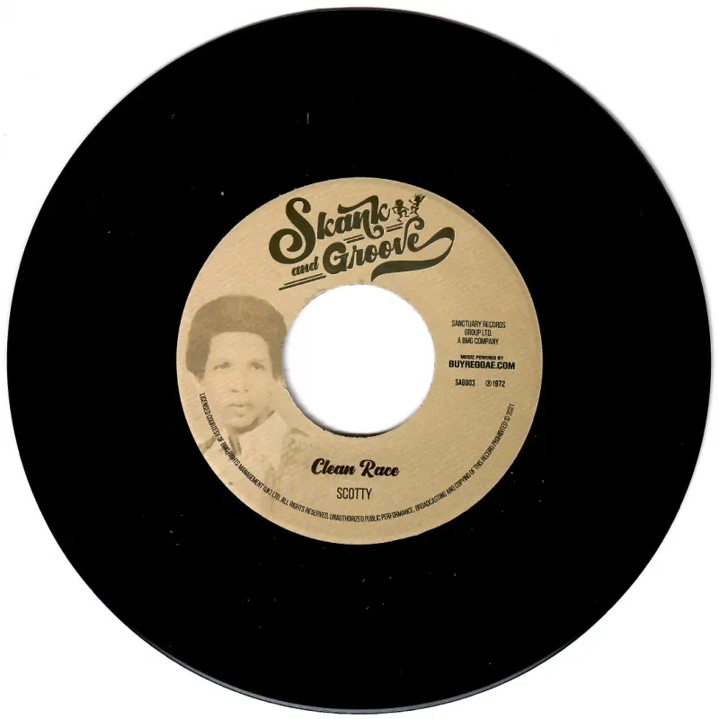 Scotty / The Crystalites - Clean Race / Version Train | Skank & Groove (SAG003) - main
