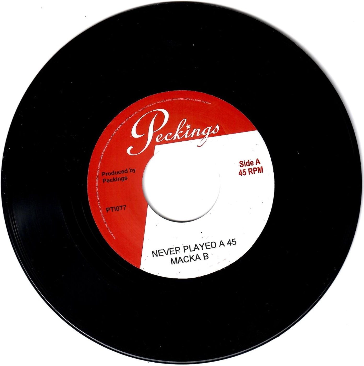 Macka B / Leanna - Never Played A 45 / Grapevine | Peckings Records (PT1077) - main