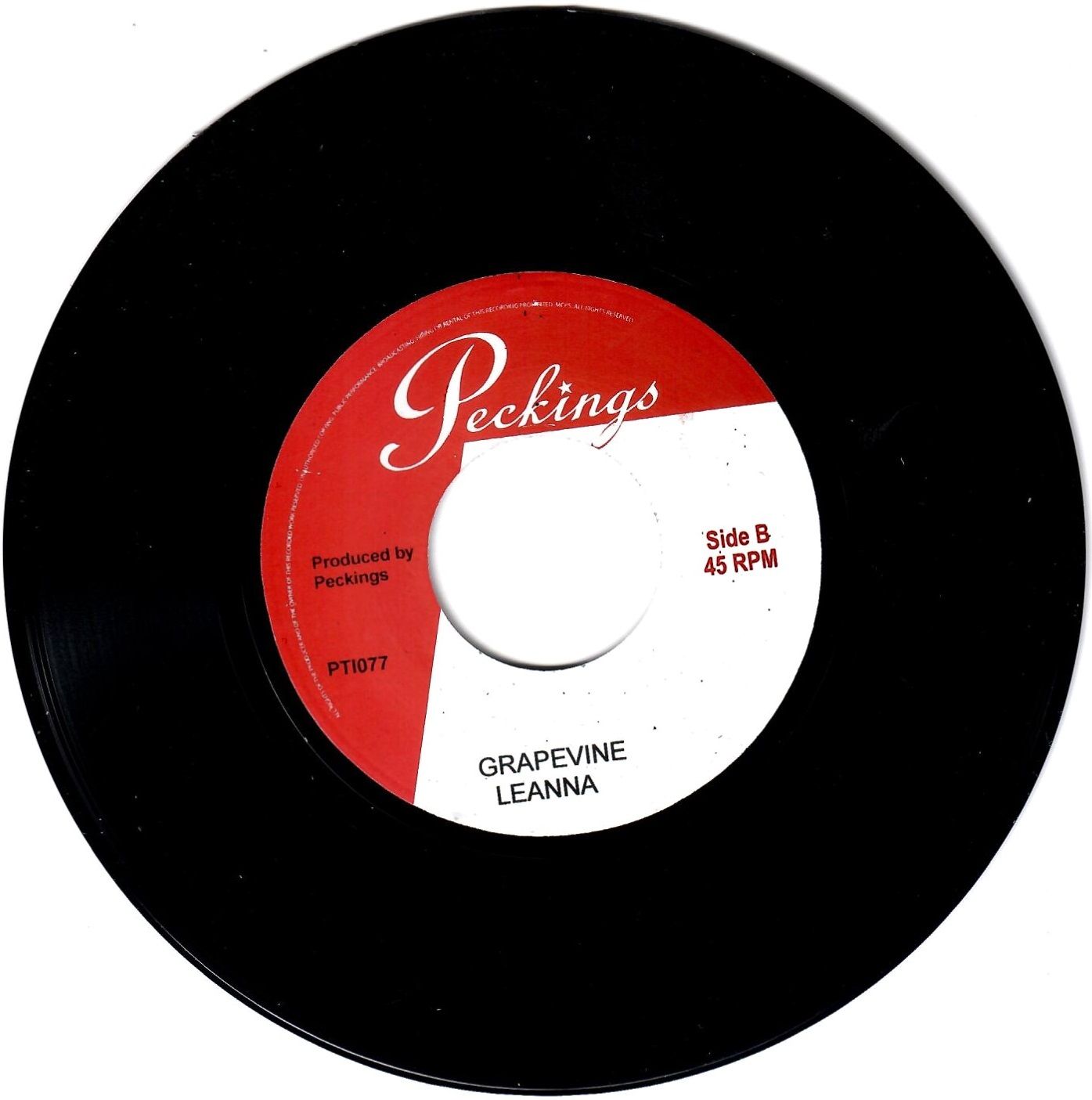 Macka B / Leanna - Never Played A 45 / Grapevine | Peckings Records (PT1077) - 2
