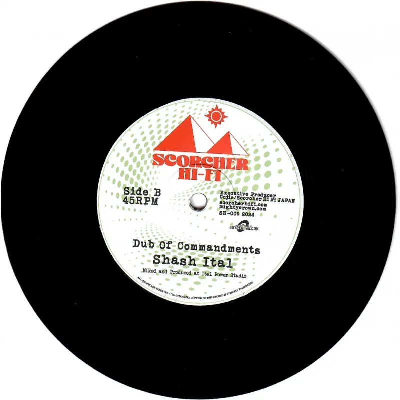 Shash Ital - Commandments Of Dub | Scorcher Hi Fi (SH-009) - 2