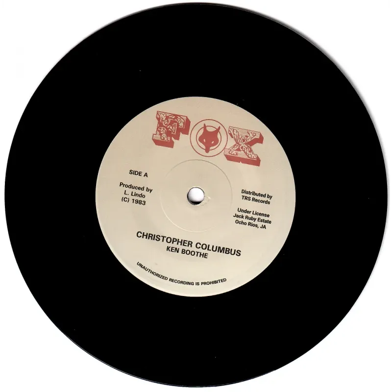 Ken Boothe - Christopher Columbus | Fox (TRS-JR-4)
