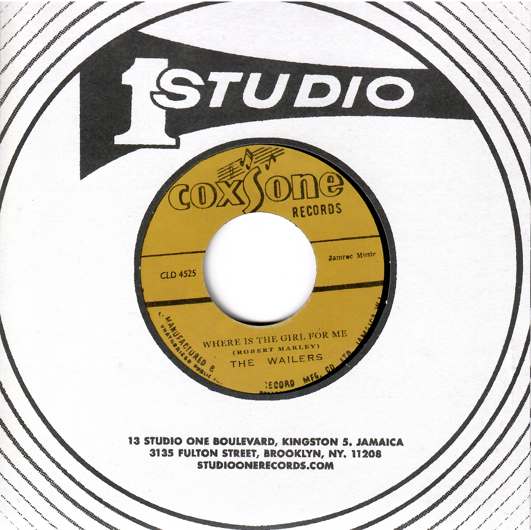 The Wailers - Diamond Baby / Where Is The Girl For Me | Coxsone Records (CLD 4525) - 2