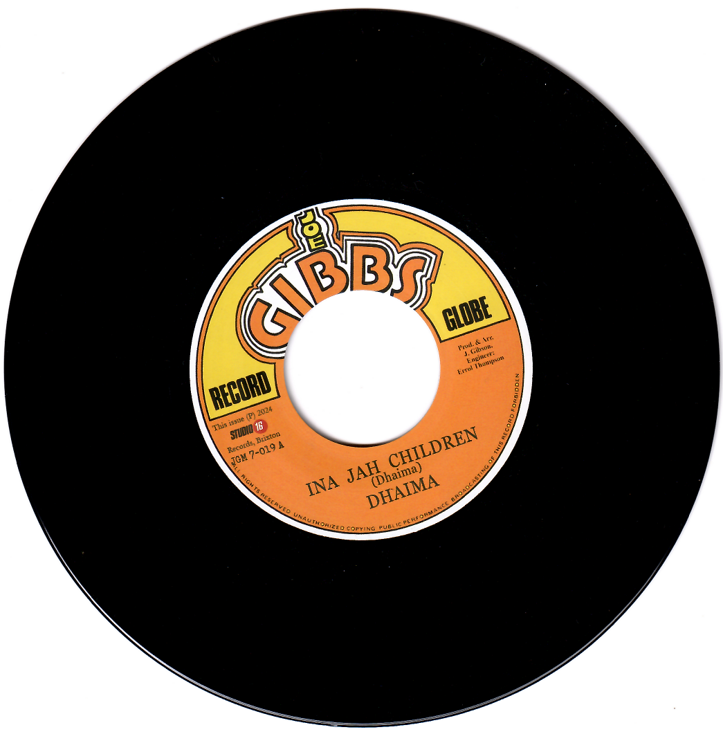 Dhaima - Ina Jah Children | Joe Gibbs Record Globe (JGM 7-019) - main Dhaima - Ina Jah Children | Joe Gibbs Record Globe (JGM 7-019) - main