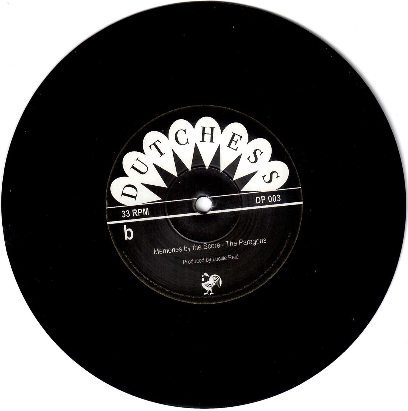 The Paragons - Blackbirds Singing / Memories By The Score | Dutchess (DP 003) - 2