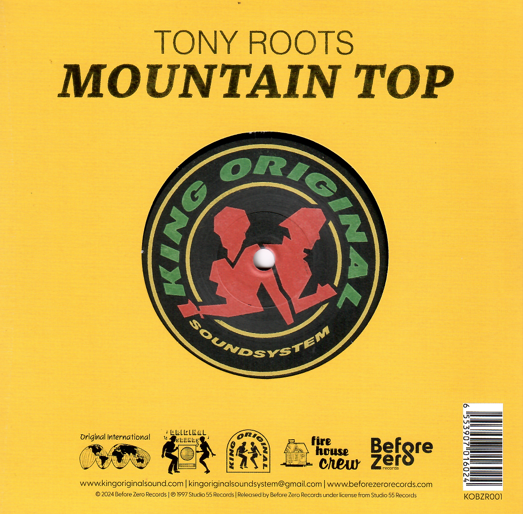 Tony Roots - Mountain Top | Before Zero Records (KOBZR001) - 2 Tony Roots - Mountain Top | Before Zero Records (KOBZR001) - 2