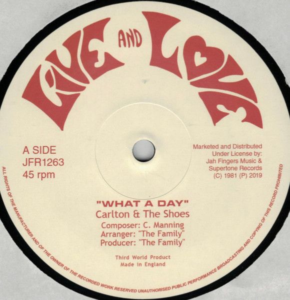 Carlton And The Shoes - What A Day | Live And Love (JFR1263) - main