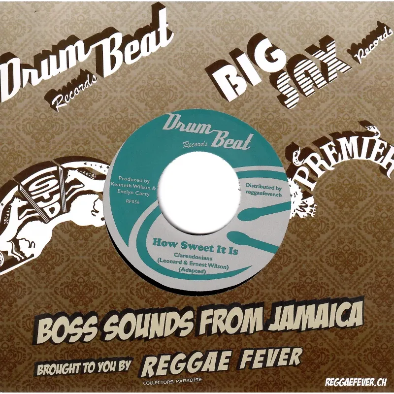 Clarendonians / Michael Martin & Hippy Boys - How Sweet It Is / Drum Beat Special | Drum Beat Records (RF056) - main Clarendonians / Michael Martin & Hippy Boys - How Sweet It Is / Drum Beat Special | Drum Beat Records (RF056) - main