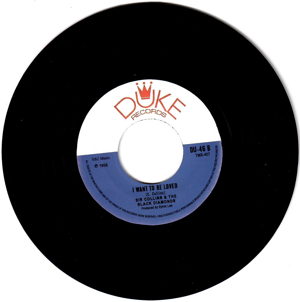 Sir Collins & The Black Diamonds - Black Panther / I Want To Be Loved | Duke Records (DU-46) - 2