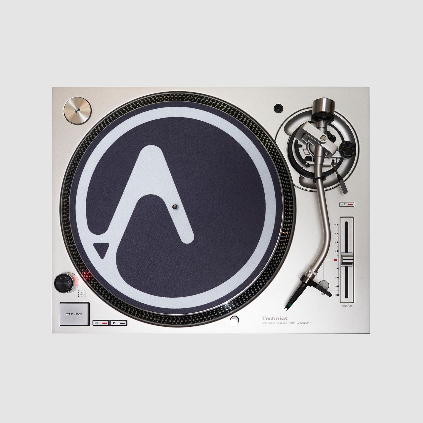 SLIPMAT pack (pair) - Logo Slipmat Pair (mirrored) | 1x powder blue + 1x black slipmat (PBB01) - 2