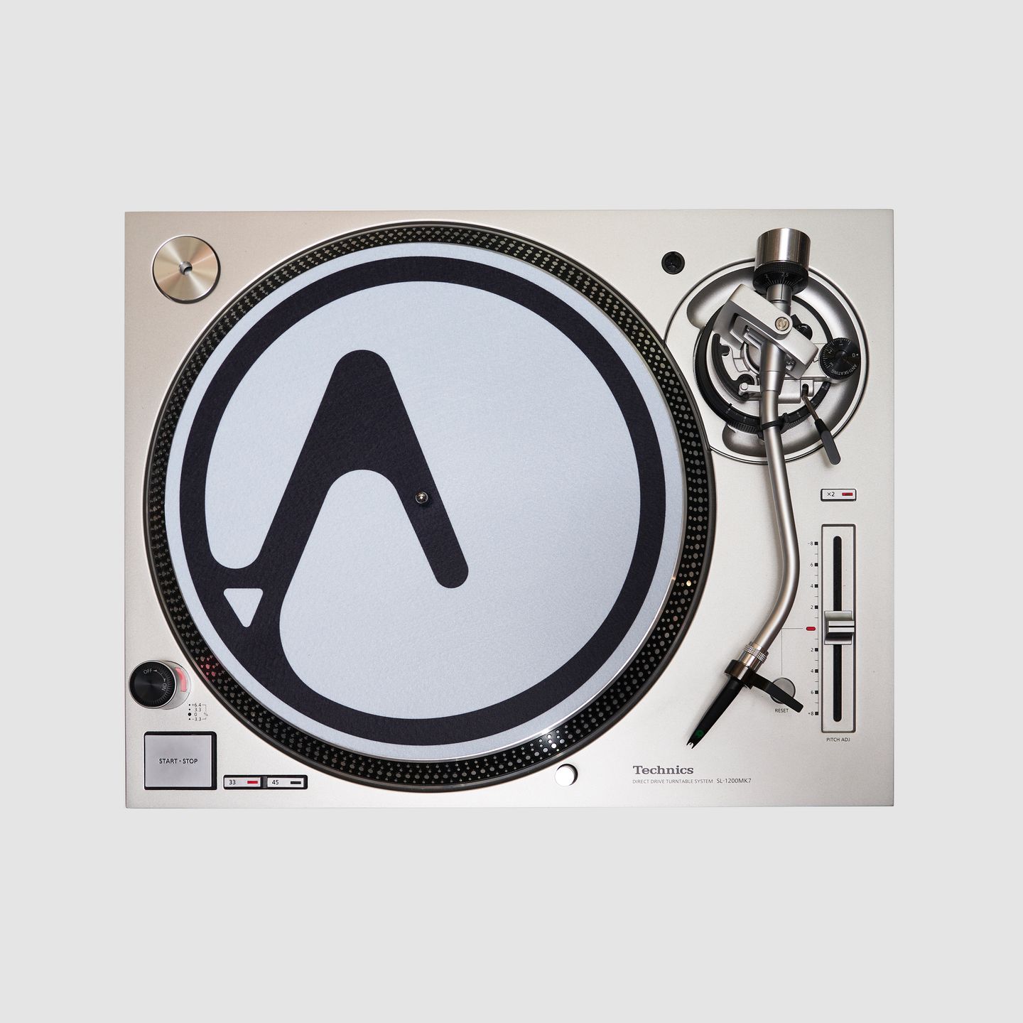 SLIPMAT pack (pair) - Logo Slipmat Pair (mirrored) | 1x powder blue + 1x black slipmat (PBB01) - 3