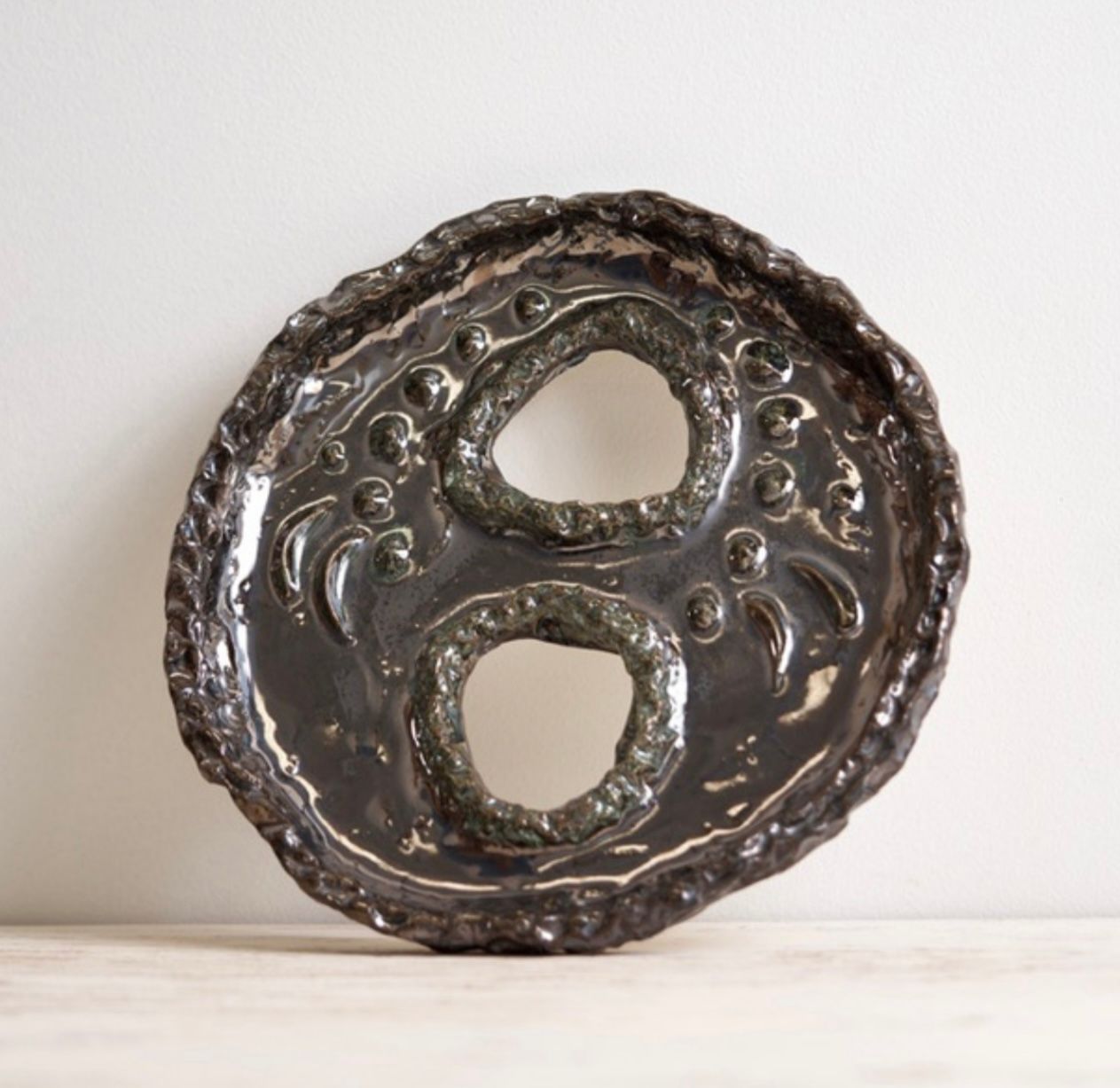 Iman Person - Memory Board III (I Will Fix You In the Balm Yard), Glazed Stoneware 11.5 x 11.5 x 1 in, 2024 |  () - main