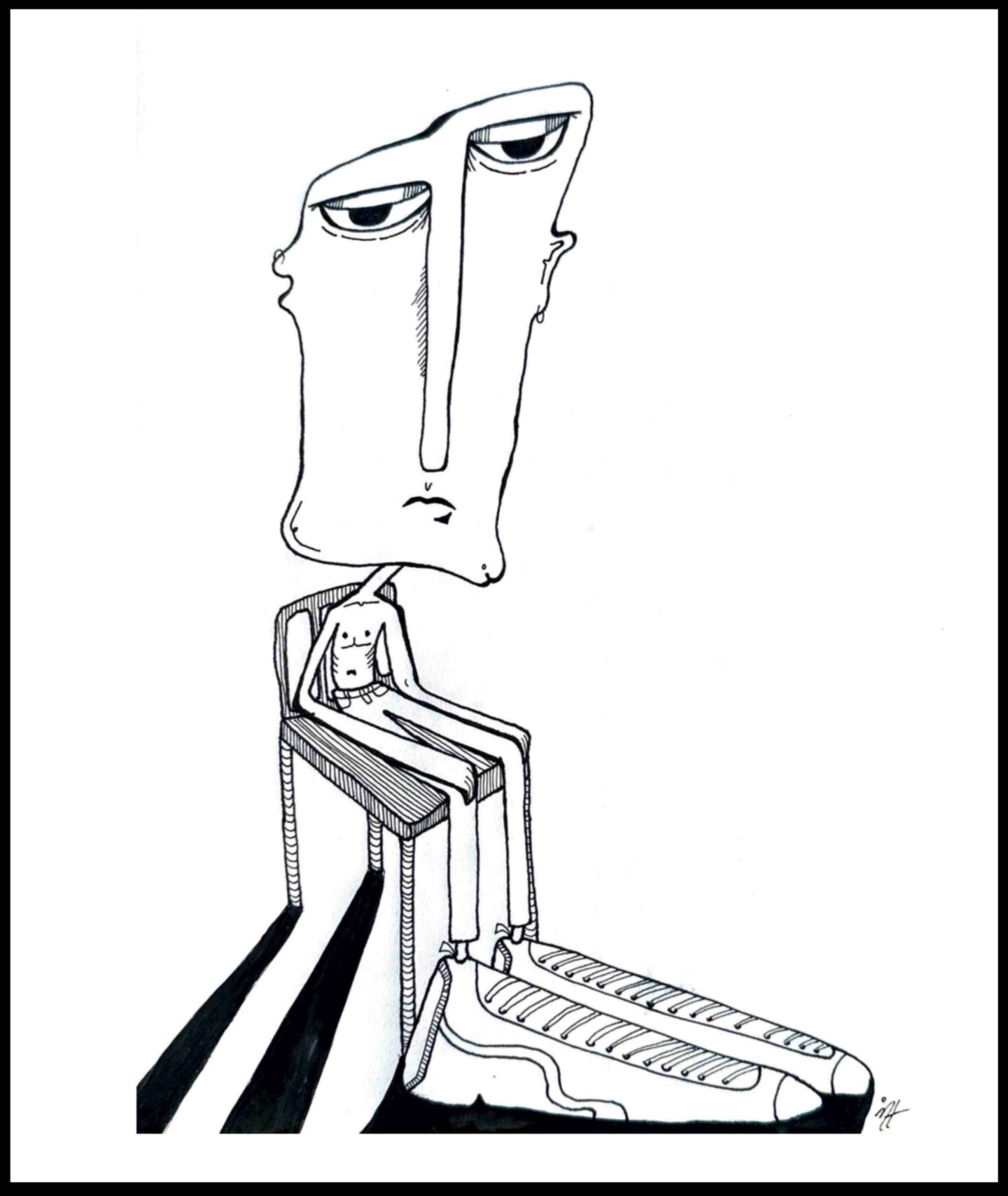 Isabel Villanueva Hayward - I Hate You, Chair, Inkjet in paper, 7 X 9.5 in, 2024 |  ()