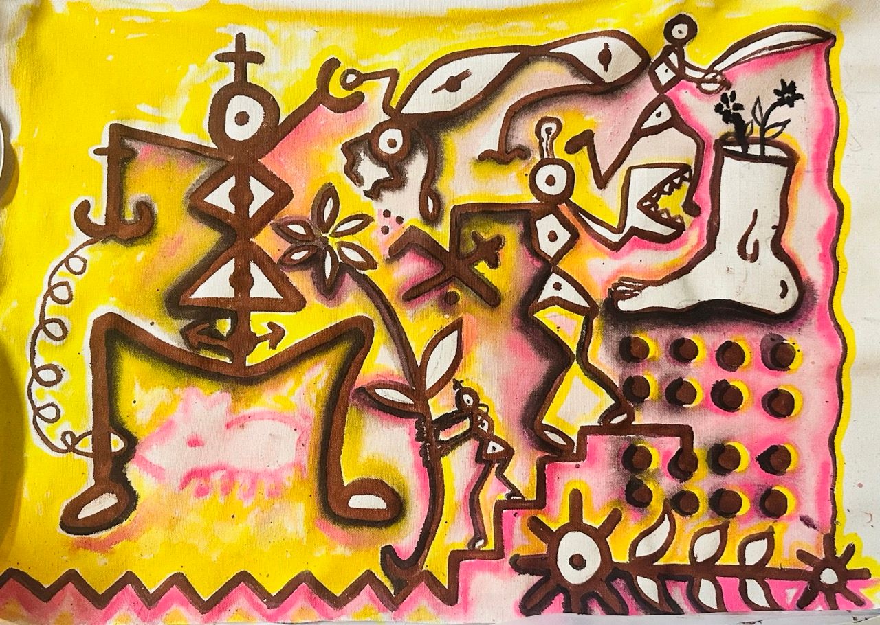 Disha - Ship of Fools (study), Acrylic on canvas, 2024 |  ()
