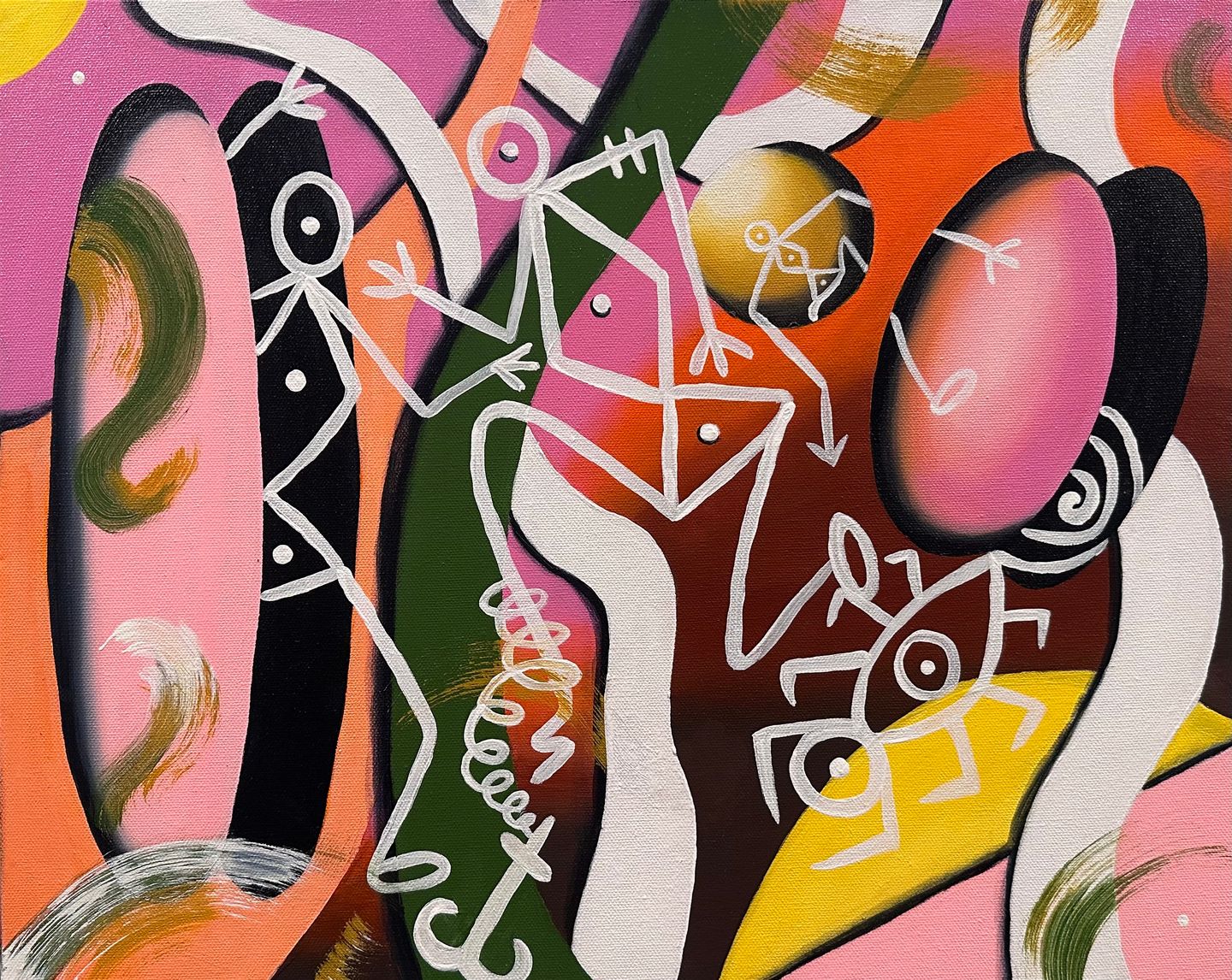 Disha - Fruit of the moon, Acrylic on canvas, 18 x 24 in, 2025 |  ()