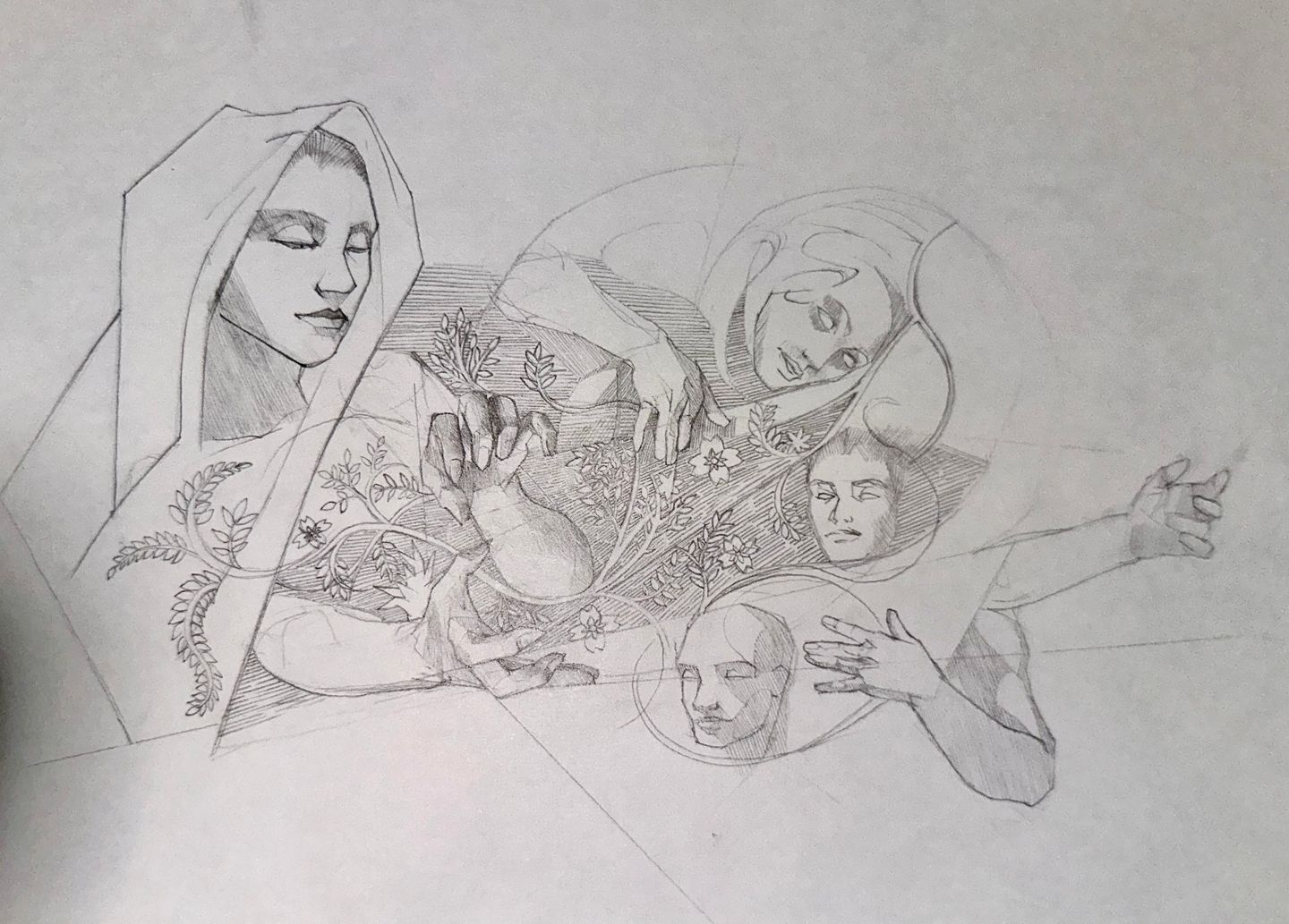 Stefan Kietzman - Untitled 4, Graphite on paper, 8.5 x 11 in |  ()