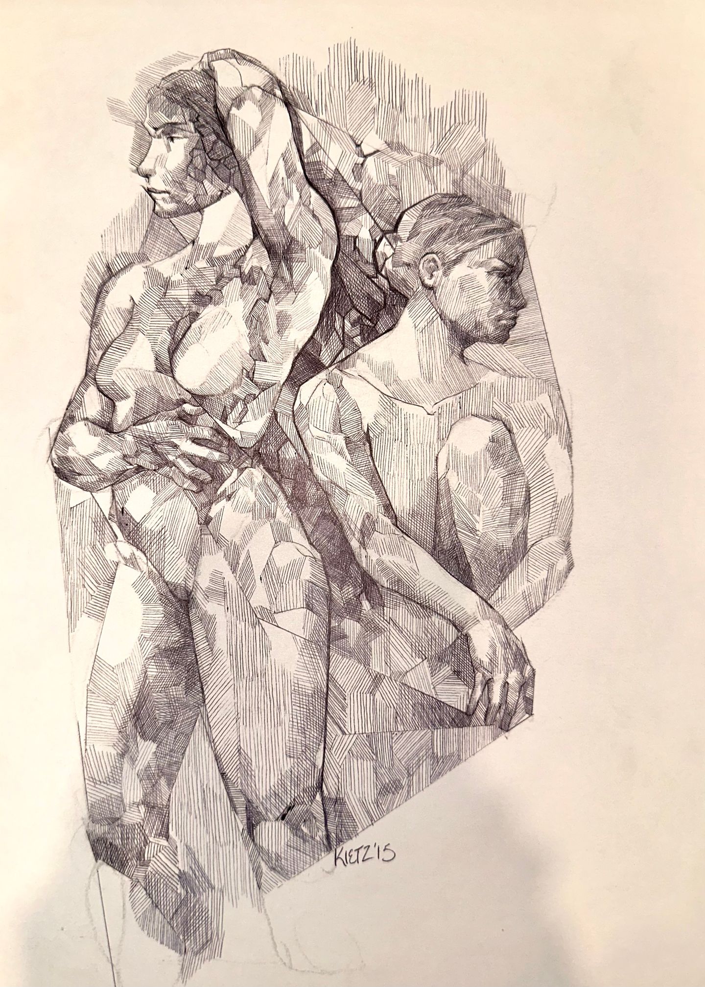 Stefan Kietzman - Untitled 6, Graphite on paper, 8.5 x 11 in |  ()