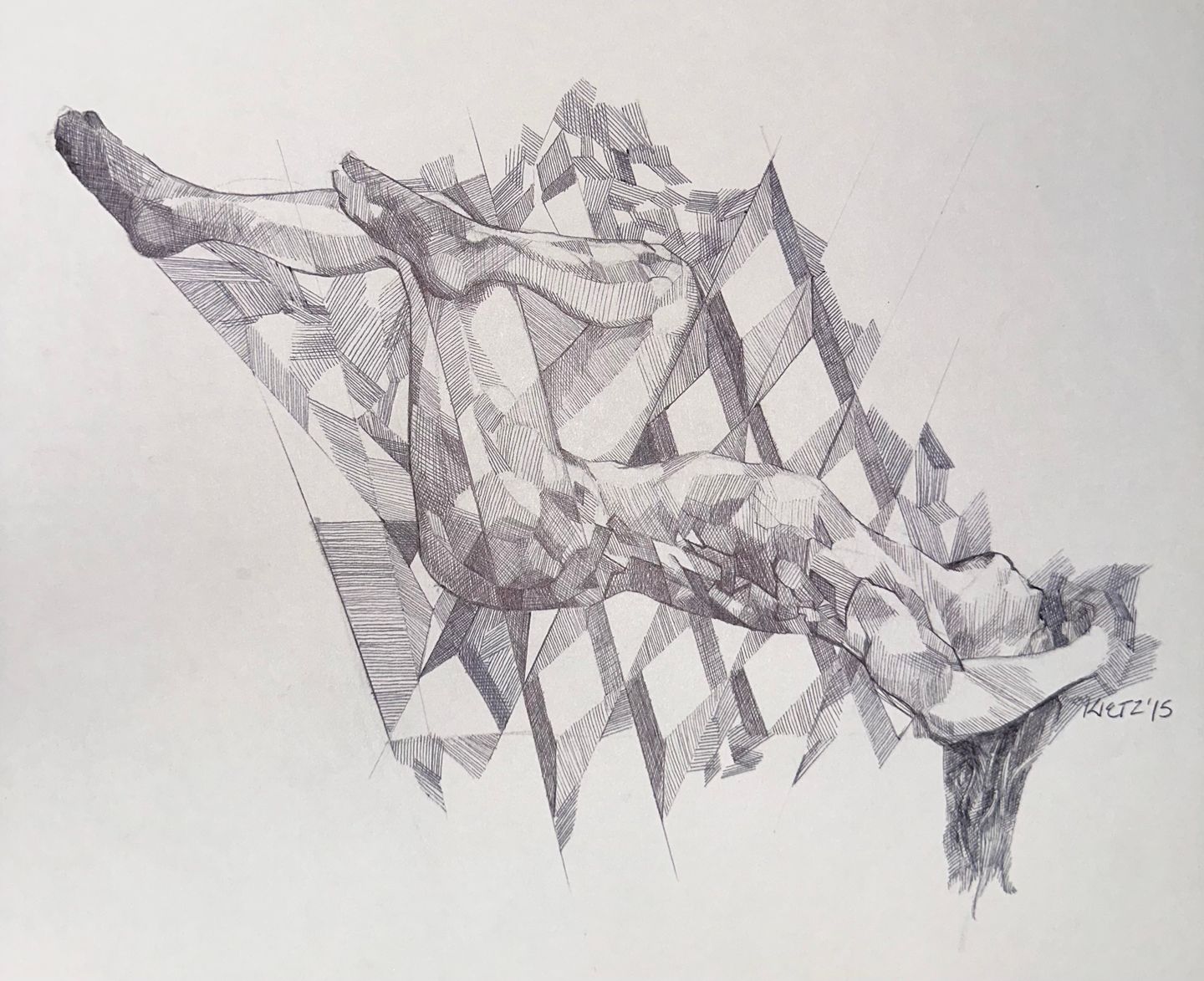 Stefan Kietzman - Untitled 7, Graphite on paper, 8.5 x 11 in |  ()