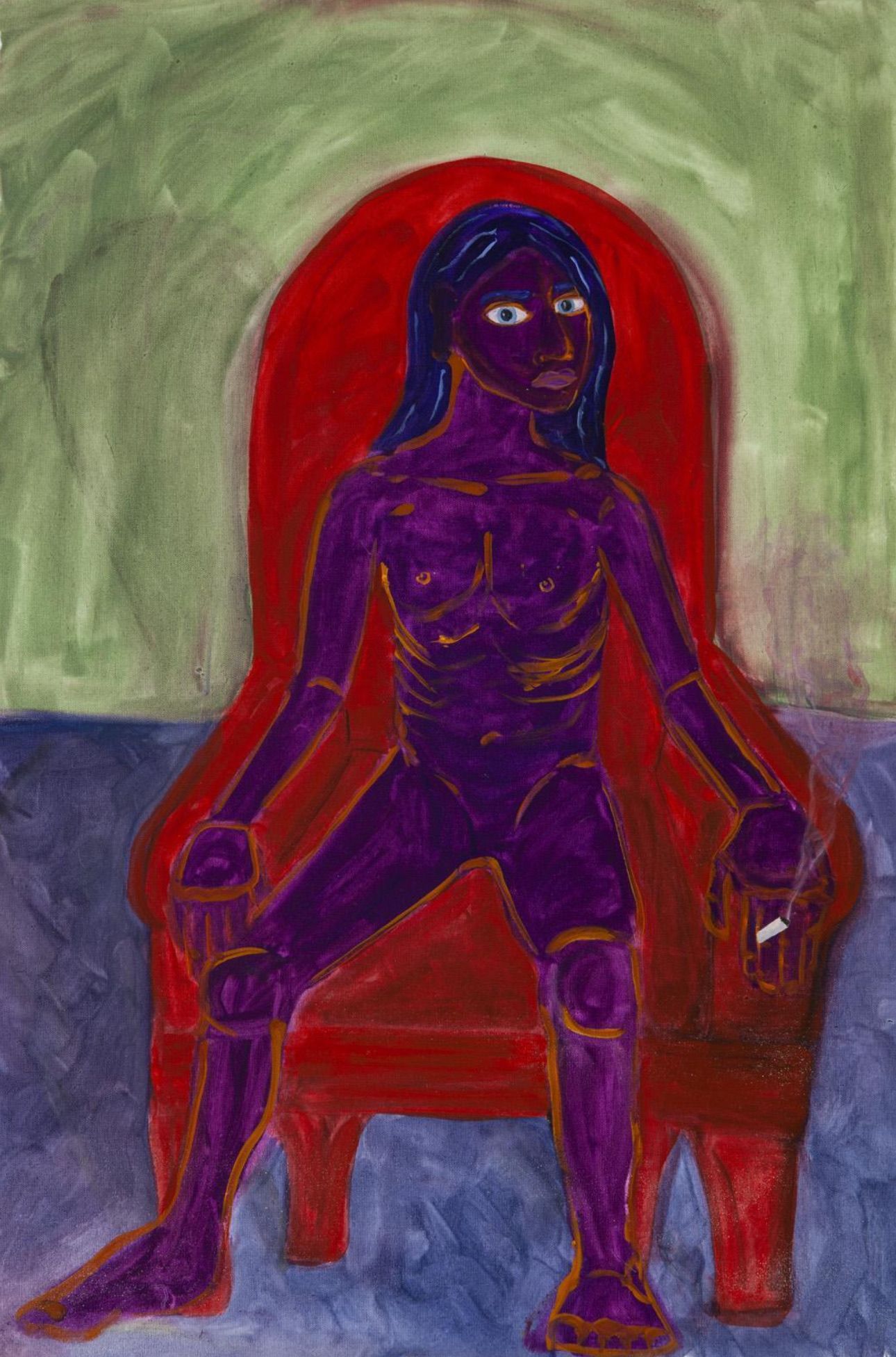 Calli Scarborough - Paranoia, 2019 Oil on canvas, 25 x 38 in |  ()