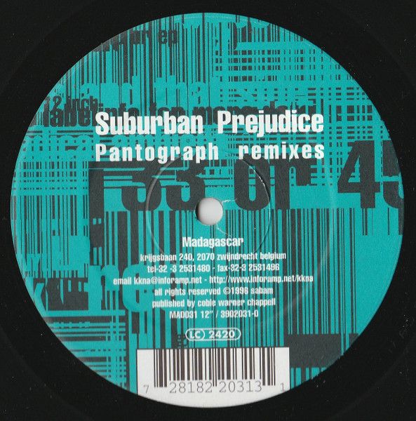 Suburban Prejudice - Pantograph Remixes | Madagascar (MAD031) - 2 Suburban Prejudice - Pantograph Remixes | Madagascar (MAD031) - 2