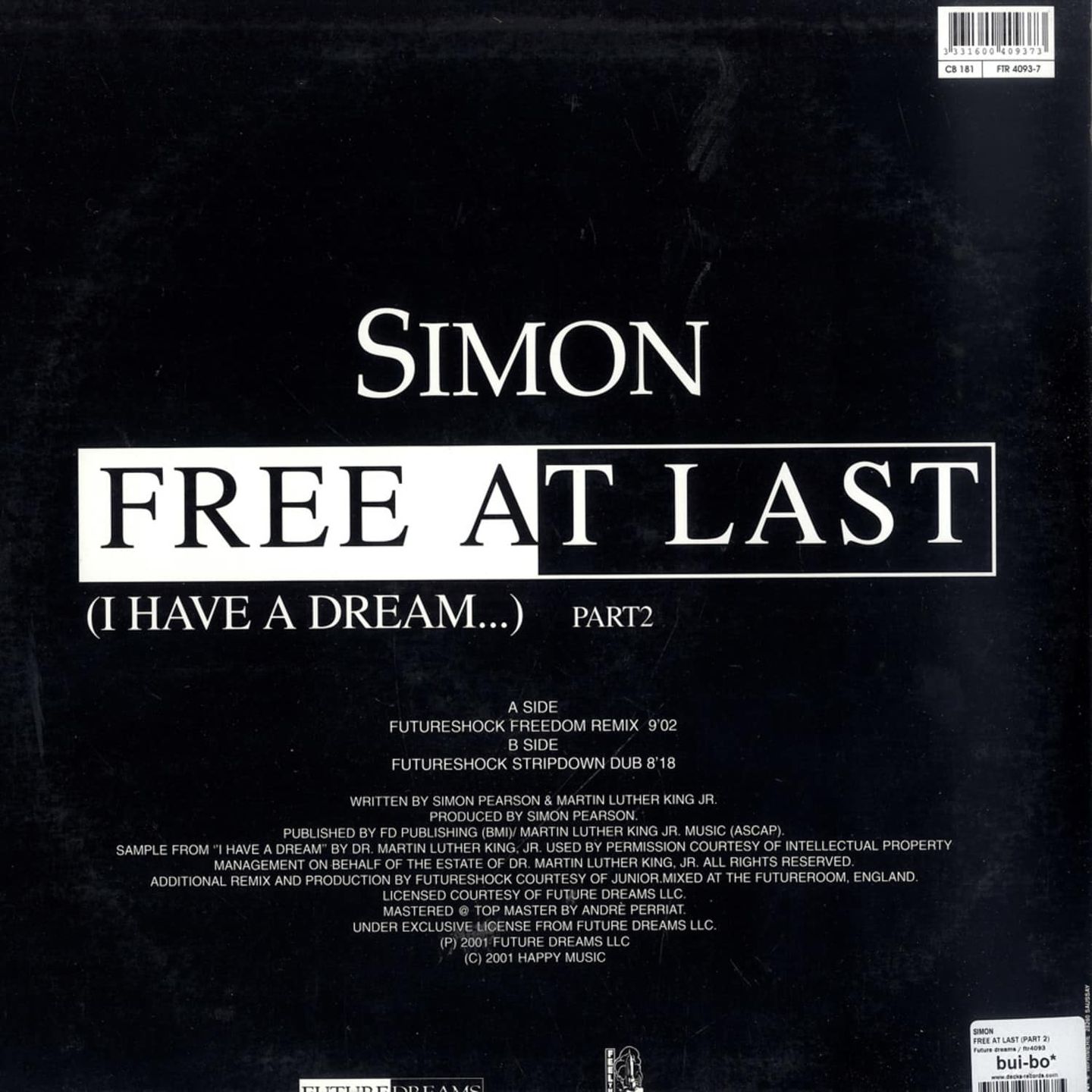 Simon - Free At Last (I Have A Dream...) (Part 2) | Feel The Rhythm (FTR 4093-7) - main Simon - Free At Last (I Have A Dream...) (Part 2) | Feel The Rhythm (FTR 4093-7) - main
