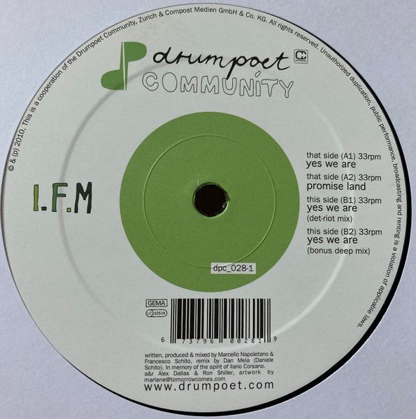 I.F.M. - Yes We Are EP | Drumpoet Community (dpc_028-1) - 2 I.F.M. - Yes We Are EP | Drumpoet Community (dpc_028-1) - 2